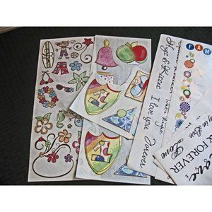 Lot of Jumbo Great Length Stickers, Playful, Gazebo Title stickers,